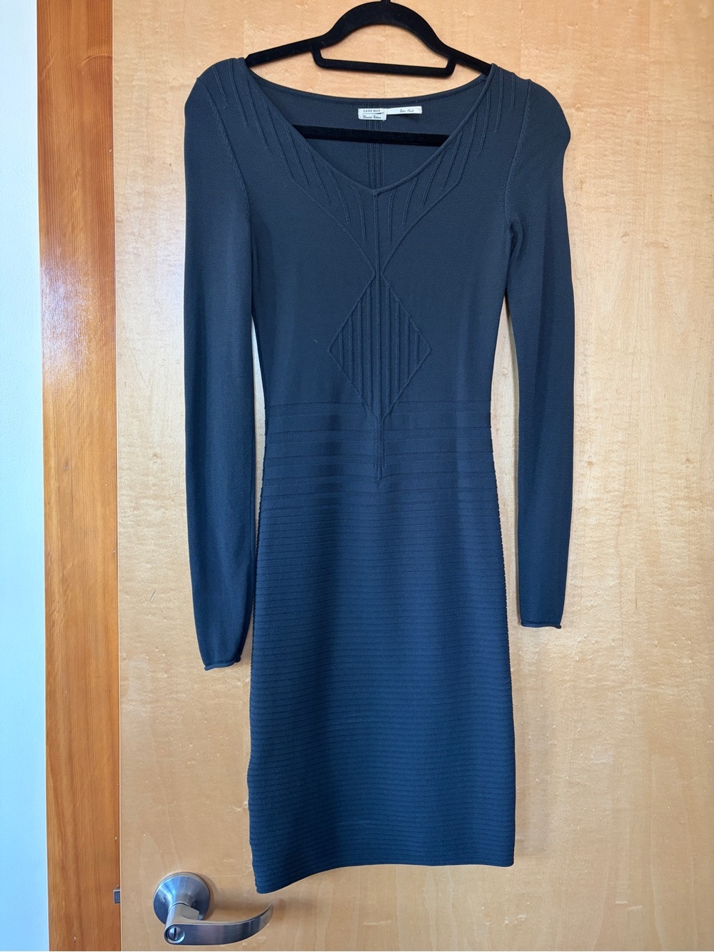 Leon Max, Max Studio Dark Long-Sleeve Bodycon Midi